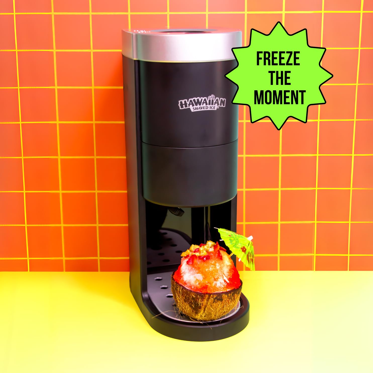 Hawaiian Shaved Ice S777 Snow Cone and Shaved Ice Machine with Blade Adjustment Knob and 5 Reusable Plastic Ice Mold Cups. Great for Granitas, Seltzers, Italian Soda and More 120V, Matte Black - Image 5